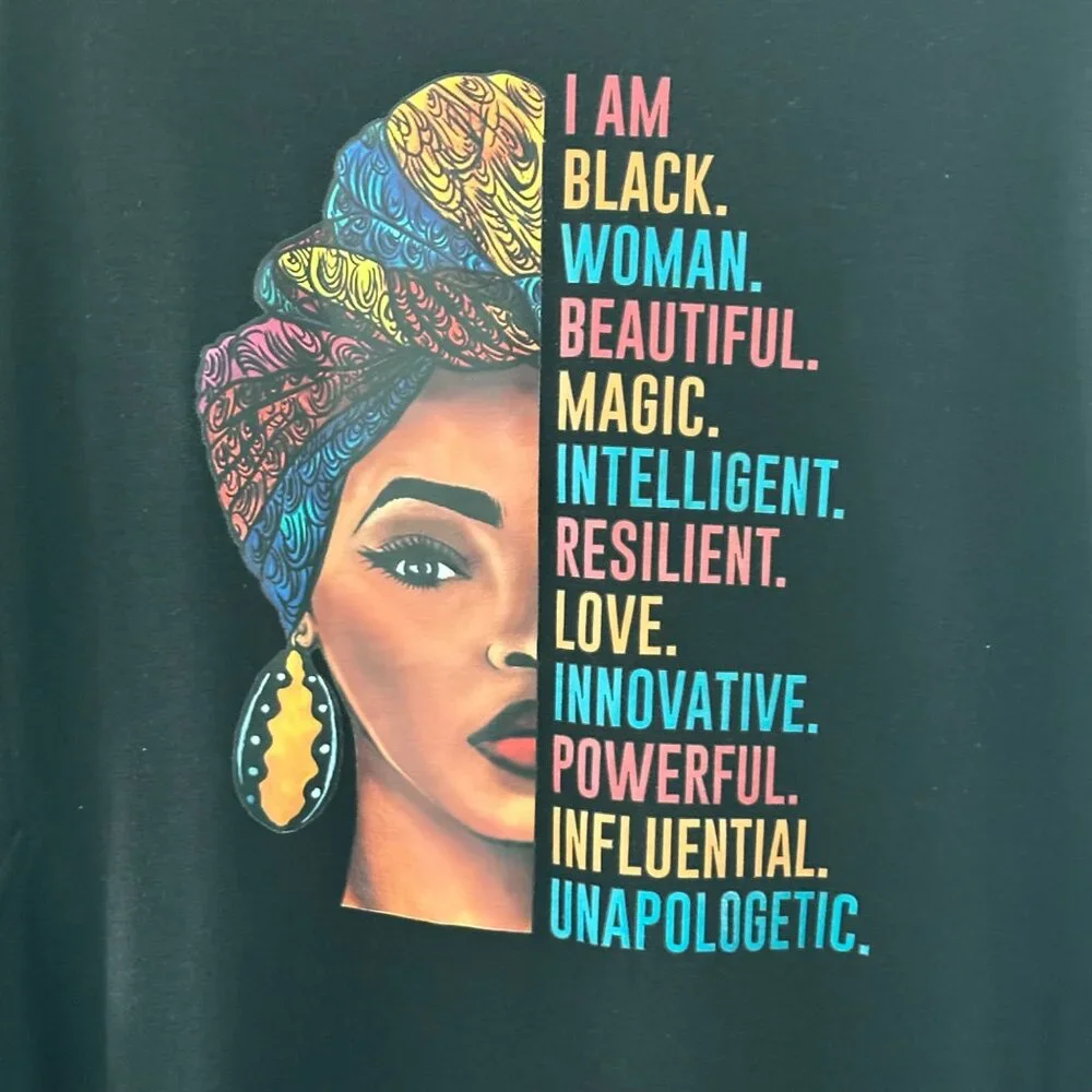 Black Woman Empowerment Graphic Tunic Dress XL - Picture 6 of 8